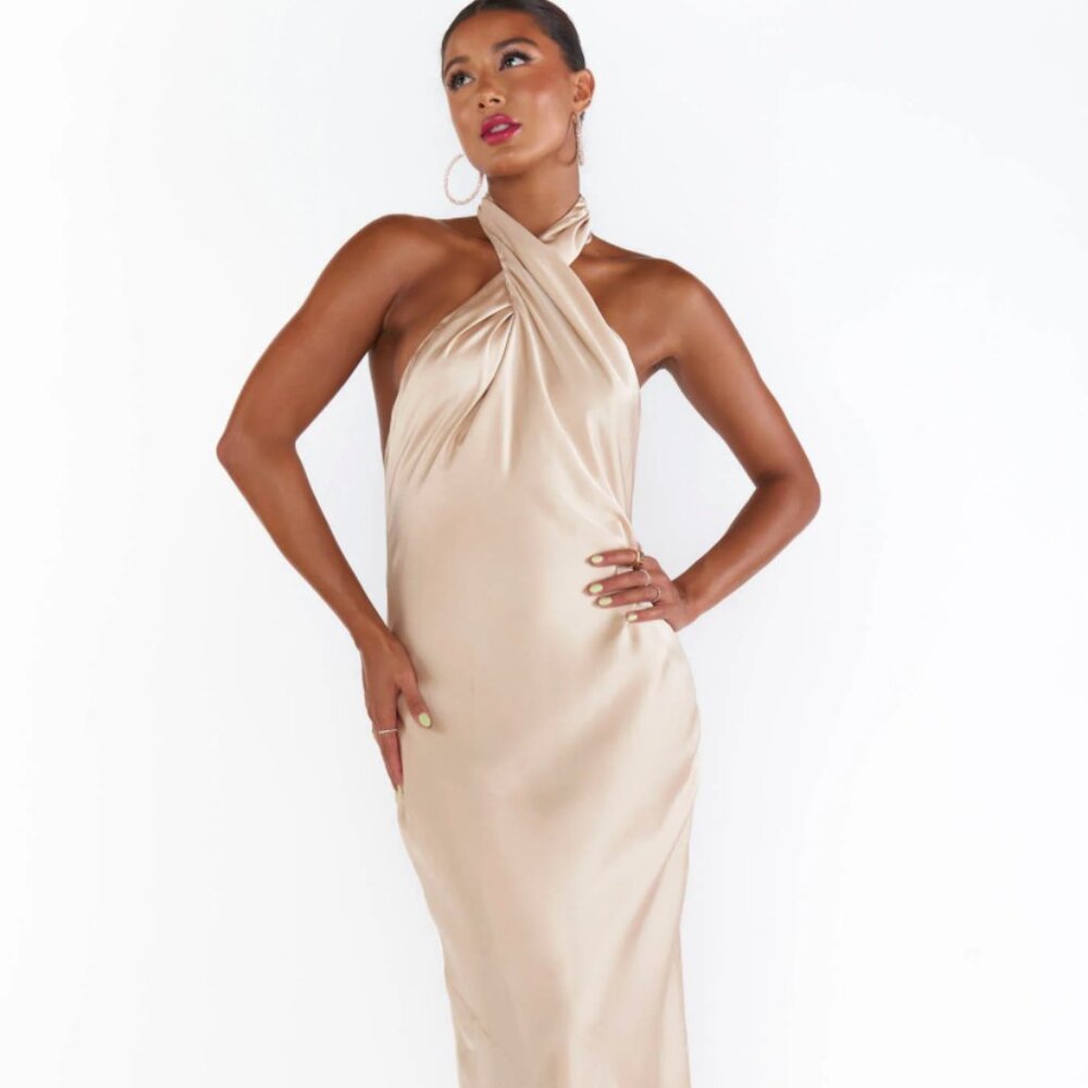 Show me your mumu 	Jasmine Halter Maxi Dress